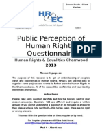 Human Rights Survey General Public