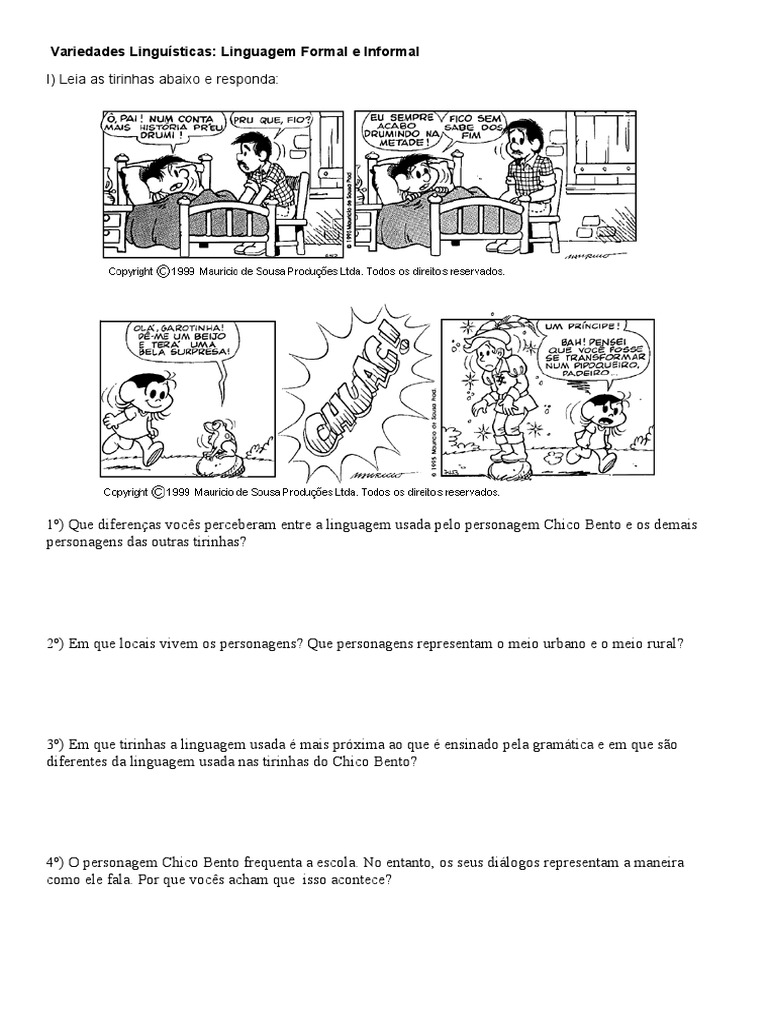 Atividades Variedades Linguisticas Ensino Médio Com Gabarito