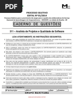 Analista de Projetos e Qualidade de Software