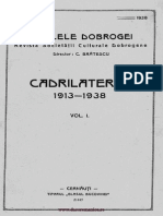 113845595 Analele Dobrogei Anul XIX Vol I Cadrilaterul 1913 1938 Vol I