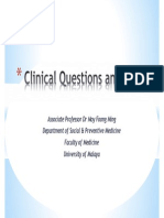 Clinical Questions and PICO 2012