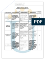 Rúbrica de Evaluación - Trabajo Colaborativo 2 2014I