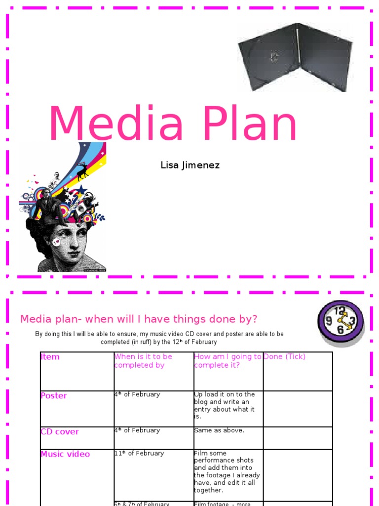 Media Plan for Music Video Project | PDF