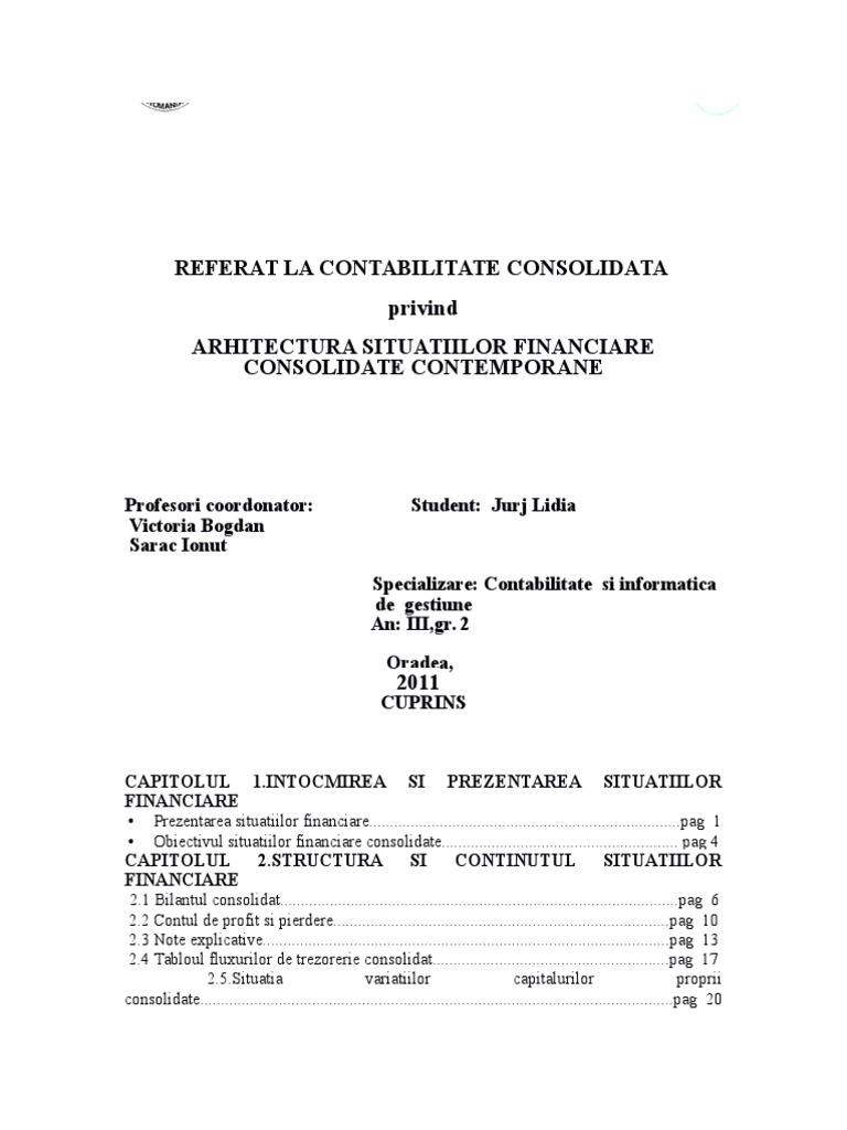 Contab. Consolidata | PDF