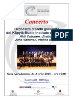 Locandina Concerto 24 Aprile 2015