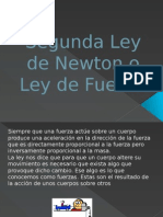 Segunda Ley de Newton o Ley de Fuerza