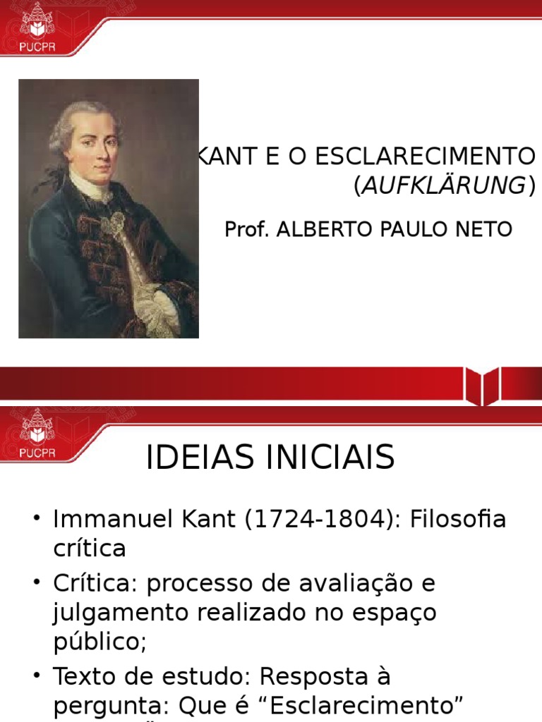 Esclarecimento em Kant: Liberdade e Razão | PDF | Liberdade | Immanuel Kant