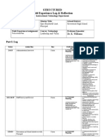 STRUCTURED Field Experience Log 7410 Spr2k15