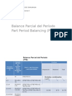 Balance Parcial Del Período (PPB)