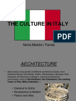 The Culture in Italy
