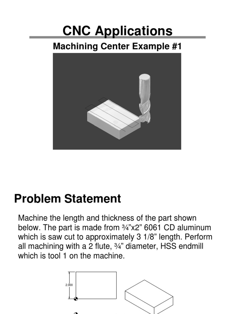 Milling Example 1 PDF PDF Tools Crafts