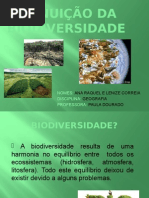 Diminuição Da Biodiversidade
