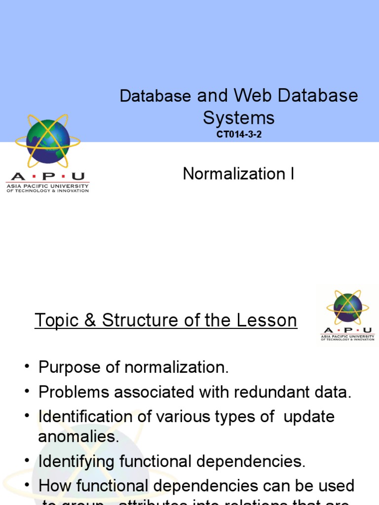Understanding Database Normalization | PDF | Relational Database ...