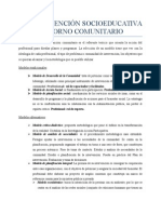 La Intervención Socioeducativa en El Entorno Comunitario