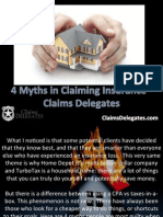 4 Myths in Claiming Insurance - Claims Delegates