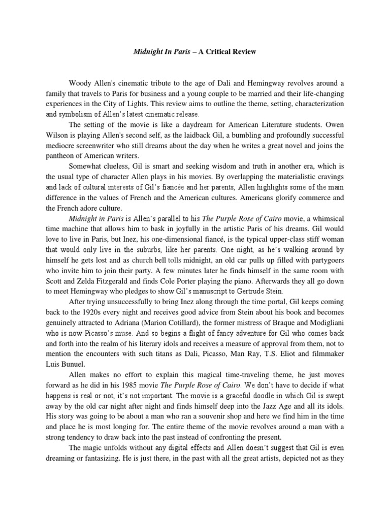 Midnight in paris essay 08 picture