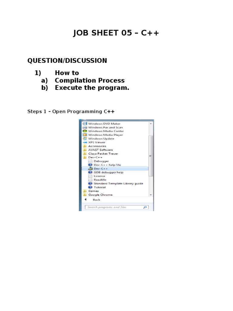 C++ Programming Basics and Execution Guide | PDF