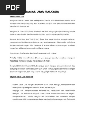 Dasar Luar Negara Pdf