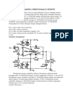 Rangkaian Power Amplifier 14watt Dengan IC TDA2030
