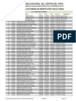 Resultados Medicina Humana Cepre 2013