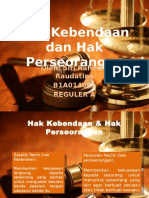 Hak Kebendaan Dan Hak Perorangan