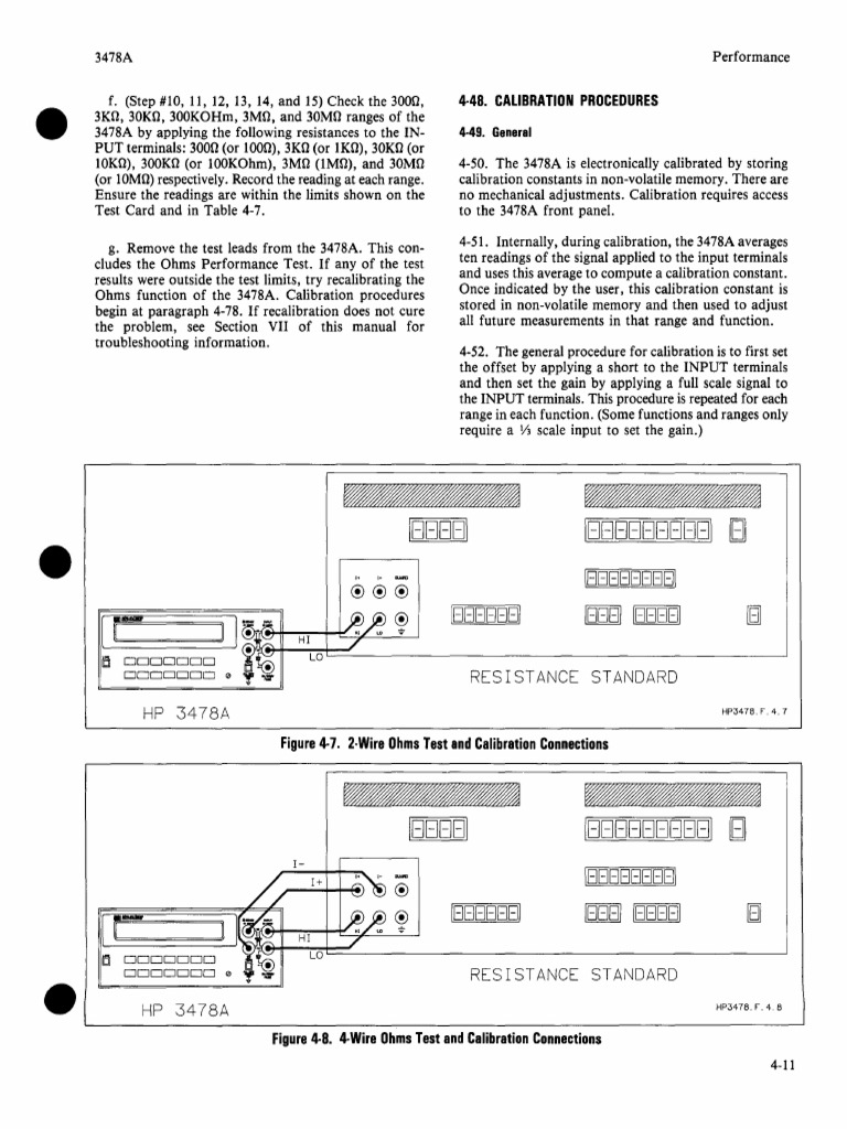 Calibration Procedures Calibration Direct Current