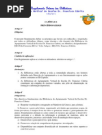 Regulamento Interno Das Bibliotecas