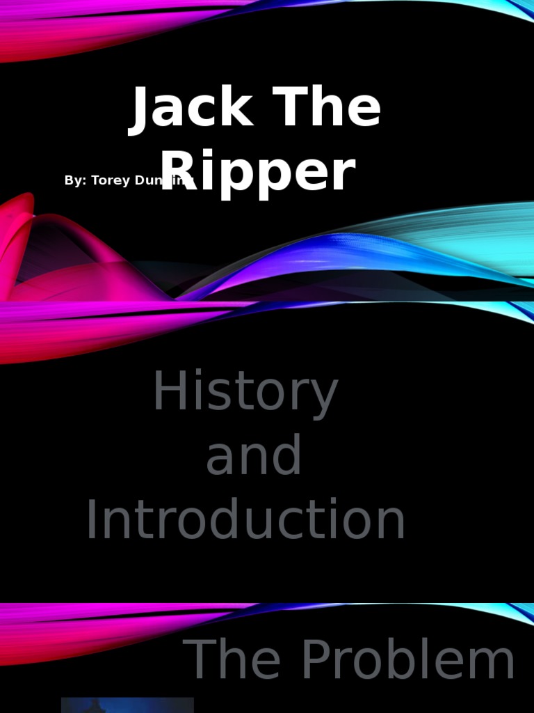presentation on jack the ripper