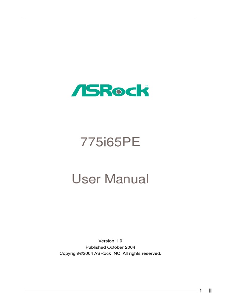 Asrock 775i65pe Manual | Bios | Dynamic Random Access Memory