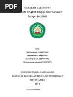Download makalah turunan tingkat tinggi dan turunan implisit by sitimamluatunnikmah SN263646529 doc pdf