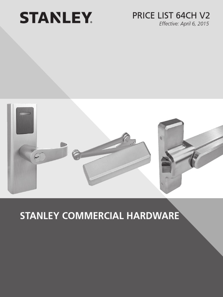 Stanley Commercial Hardware 2015 v2 Payments Credit (Finance)