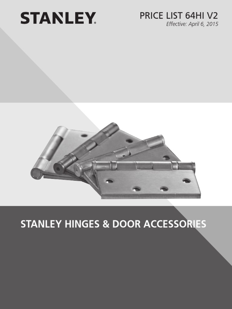 Stanley Hinges and Door Accessories 2015 v2 Credit Card Payments