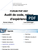 Forum PHP 2007 Audit