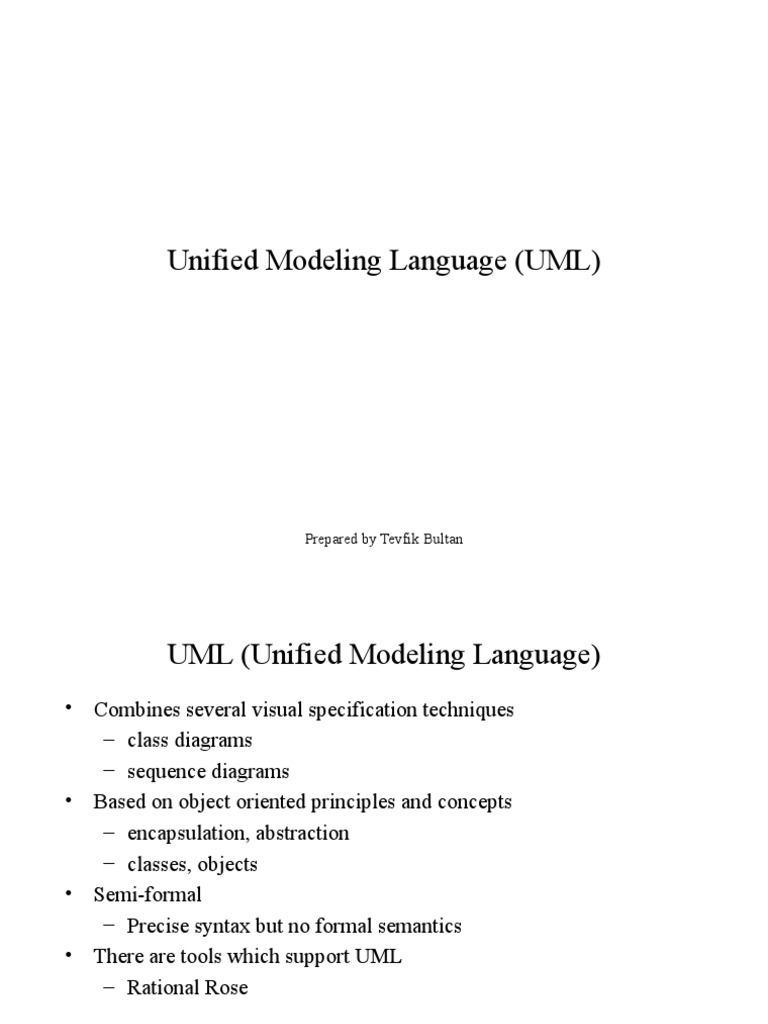 Unified Modeling Language (UML) | PDF | Unified Modeling Language | Use