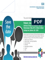 Patient, Carer and Public (PCP) : You Are Invited To