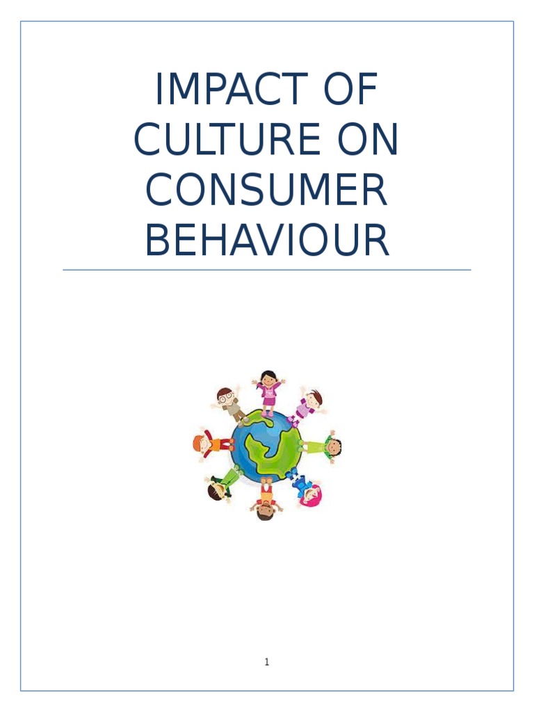 Cultural Influence on Consumer Behavior | PDF | Consumer Behaviour ...