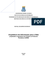 [Dissertação] Arquitetura de Informação de para web: projetando a experiência do usuário no Portal de Periódicos CAPES 