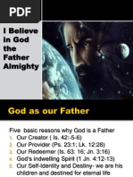Finals 1.I Believe in God The Father Almighty