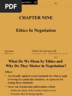 Chapter Nine Ethics in Negotiation