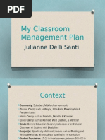 Classroom Management Plan