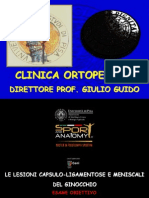 08 - Sabato - Ginocchio Lesioni Ligamentose e Meniscali 02 - Esame Obiettivo