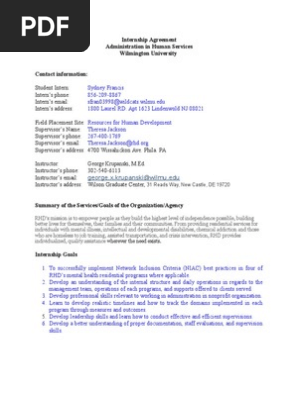 internship contract