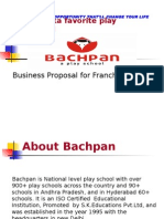 India Ka Favorite Play School: Business Proposal For Franchisee