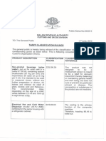 Public Notice- Tariff Classification Ruling