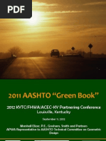 The 2011 AASHTO Green Book