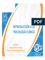 Clase No 2 Introducción a La Psicología Clínica