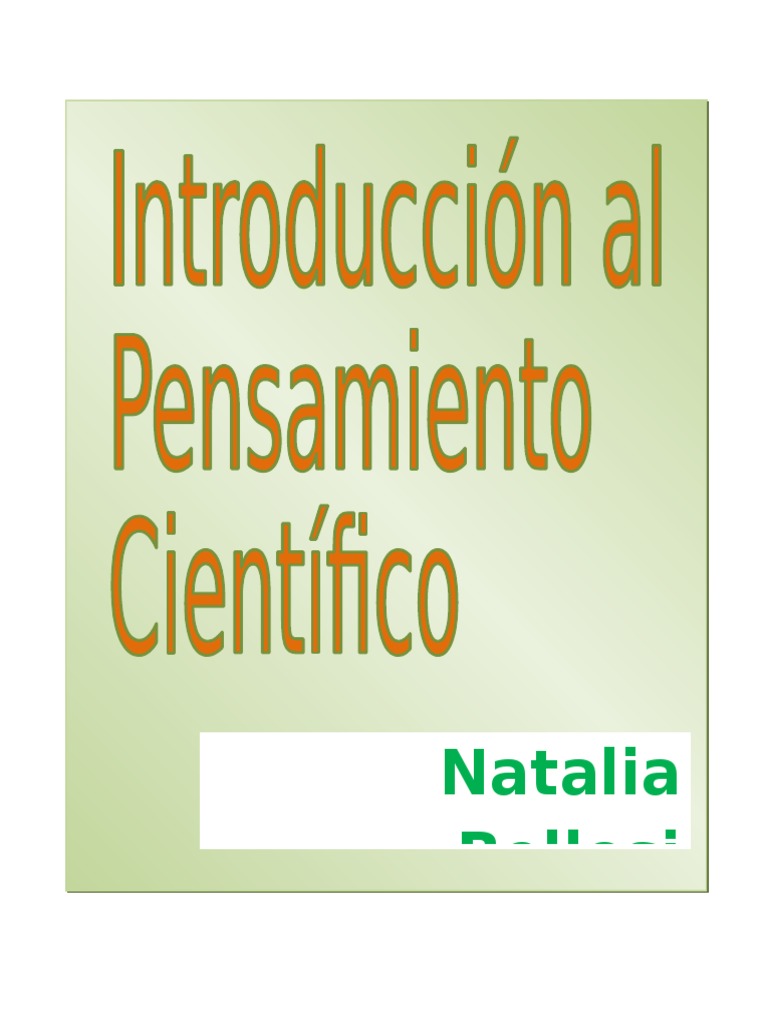 Introduccion Al Pensamiento Cientifico | PDF | Galileo Galilei ...
