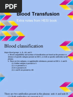 Blood Transfusion: Extra Notes From HESI Book