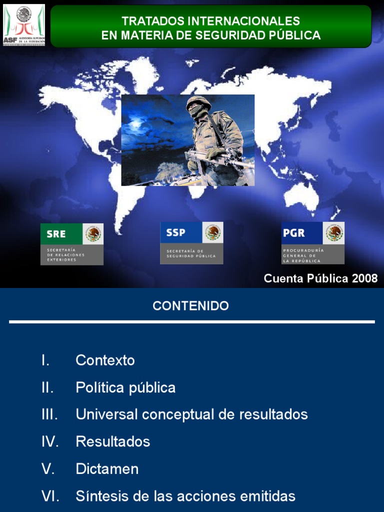 Tratados Internacionales Seguridad Publica | PDF | Crimen organizado ...