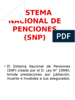 SNP-Sistema Nacional de Pensiones